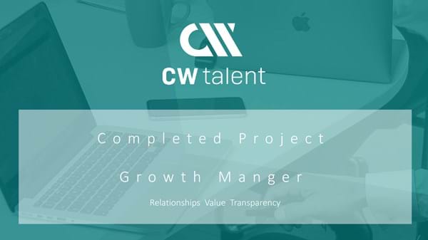 Growth Manager - German Business - Completed