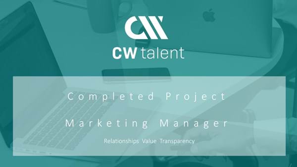 Marketing Manager - SaaS Business Startup - Copenhagen - Completed