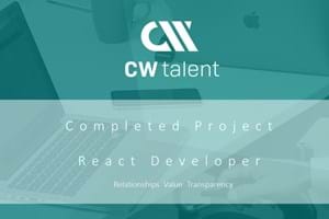 Completed Project - React  Developer - Danish Start-up